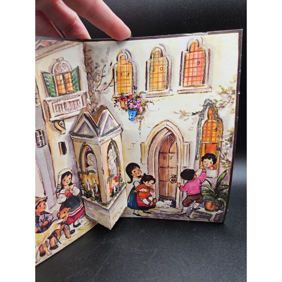 Vintage Christmas Advent Pop Up Calendar West Germany #255 Stuttgart-Rohr - Picture 3 of 7